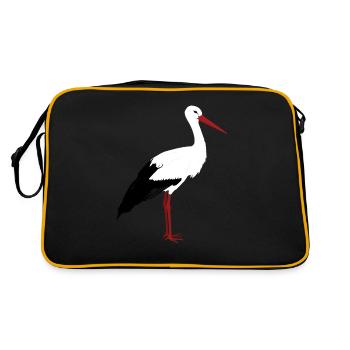 Stands de cigogne - Sac Retro - noir/or - Dos
