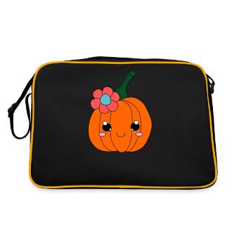 Citrouille d'Halloween. - Sac Retro - noir/or - Dos