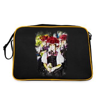 Forêt-Noire, Bollenhut, costume traditionnel - Sac Retro - noir/or - Dos