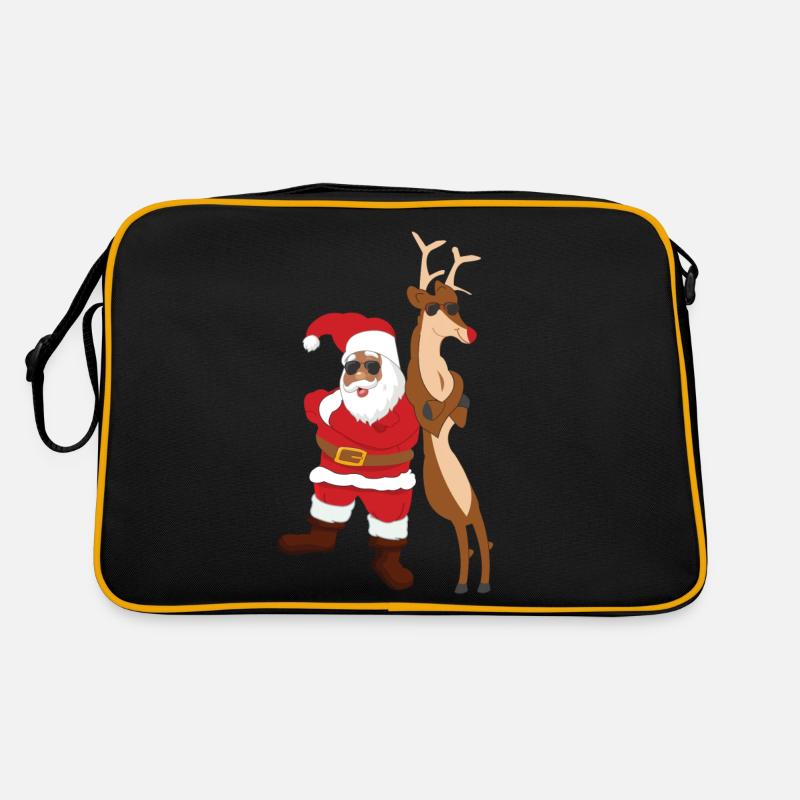 DER Weihnachtspulover 2020 - Retro Tasche - Schwarz/Gold