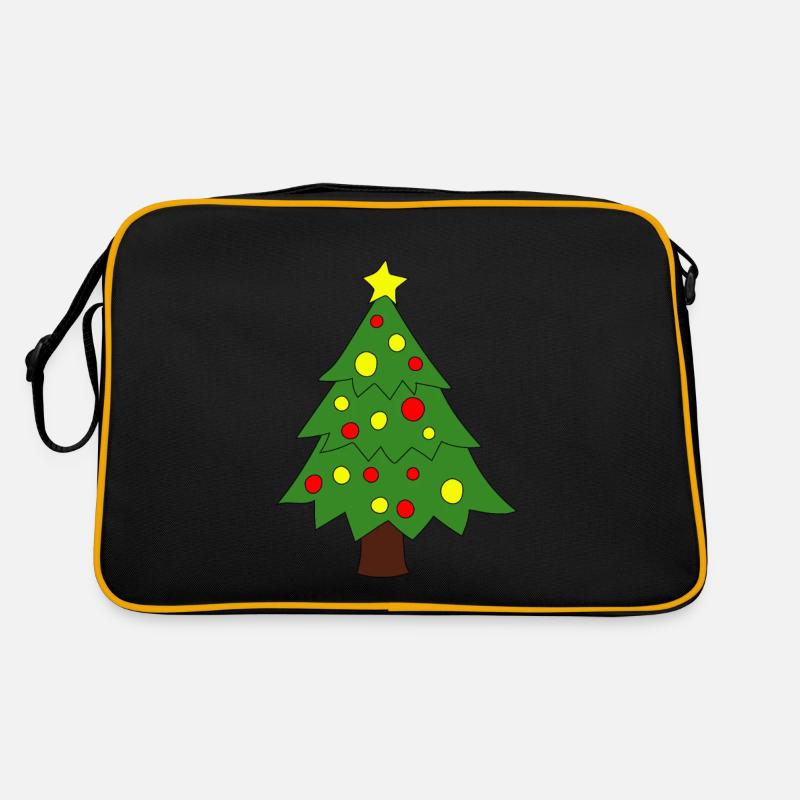Weihnachtsbaum Retro Tasche