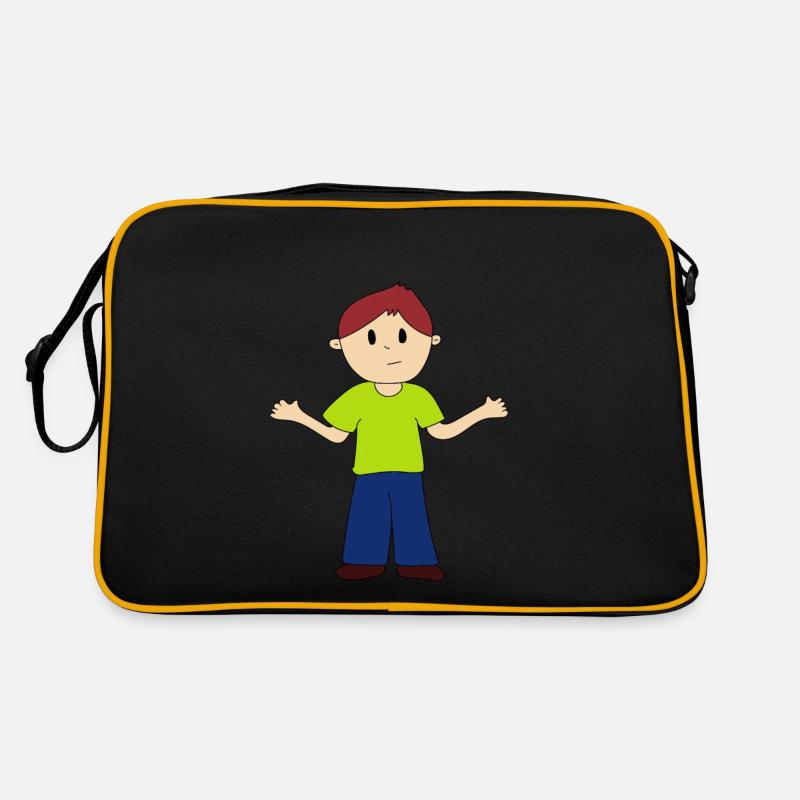 je ne sais pas - Sac Retro - noir/or