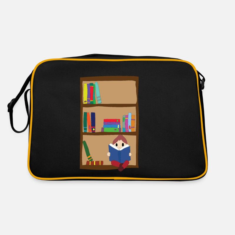 Bücherregal Retro Tasche