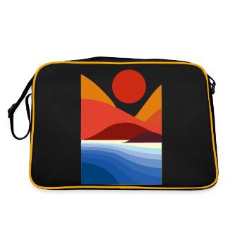 Plage et montagnes - Sac Retro - noir/or - Dos