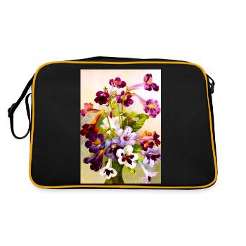 Violets - Retro Bag - black/gold - Back