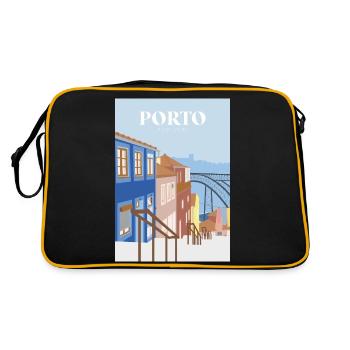 PORTO - Sac Retro - noir/or - Dos