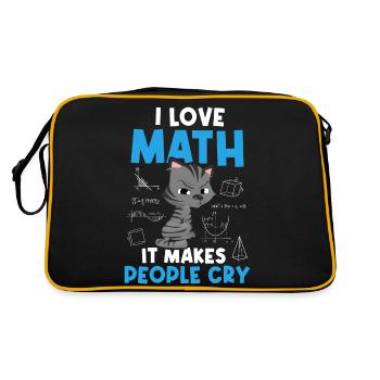 J’aime les maths Maths Maths Mathe maths - Sac Retro - noir/or - Dos