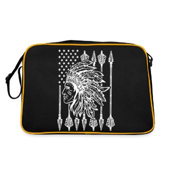 Amérindiens Amérindiens Idées cadeaux - Sac Retro - noir/or - Dos