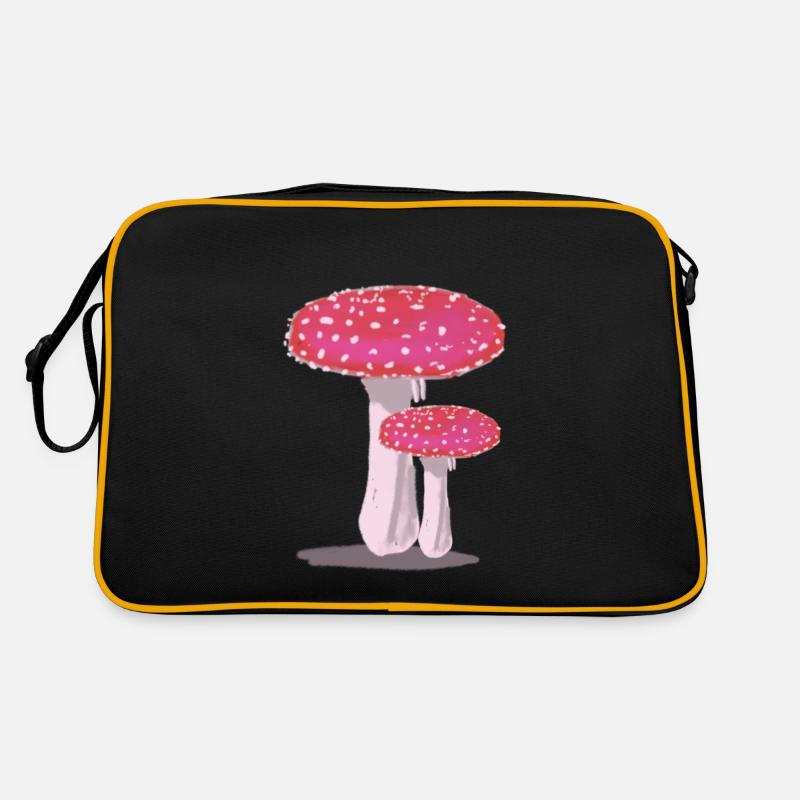 Rot-weiße Testippings Retro Tasche