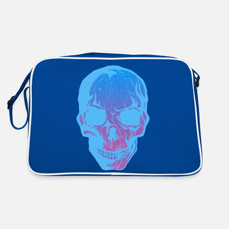 crane tete de mort halloween Sac Retro