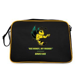 Bruce abeille turquoise - Sac Retro - noir/or - Dos