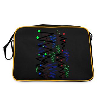 Colorful destinations. - Retro Bag - black/gold - Back