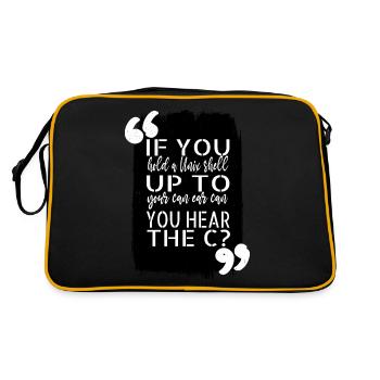 doctor programming language gift present idea - Retro Bag - black/gold - Back