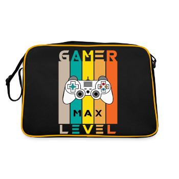 Niveau de joueur maximum - Sac Retro - noir/or - Dos