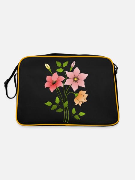 Fleur - Sac Retro - noir/or