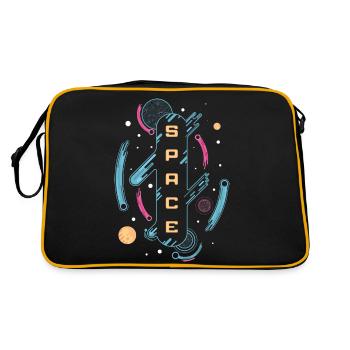 Kosmos - Retro Tasche - Schwarz/Gold - Hinten