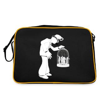 Dago dans " La cage aux fous " - Sac Retro - noir/or - Dos