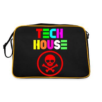 Tech house - Retro Bag - black/gold - Back