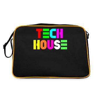 Tech house - Retro Bag - black/gold - Back