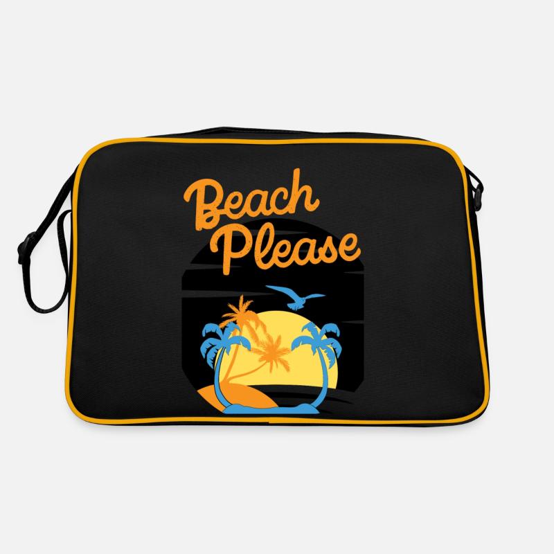 Beach Please - Chemise Palm Sunset Sac Retro