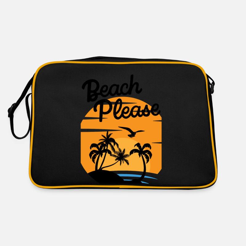 Beach Please - Chemise Palm Sunset Sac Retro