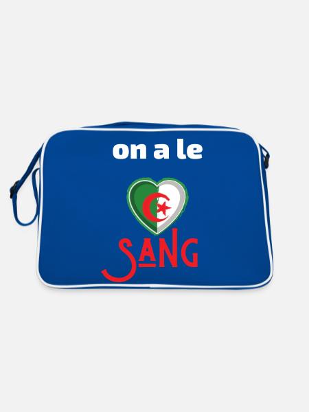 on a le sang Algérie - Sac Retro - bleu/blanc - Dos
