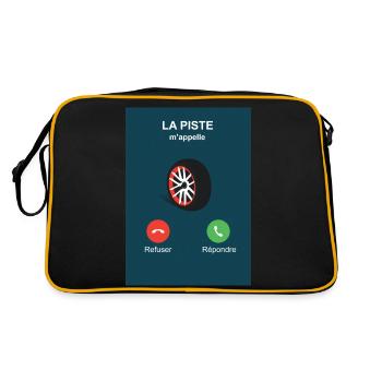 la piste m'appelle - Sac Retro - noir/or - Dos