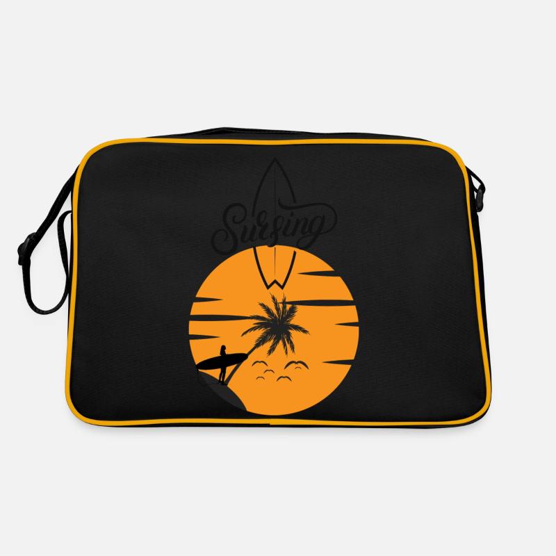 Planche de surf avec Sunset Red - Surf Sac Retro
