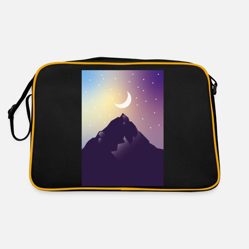 Lune avec des étoiles Sac Retro