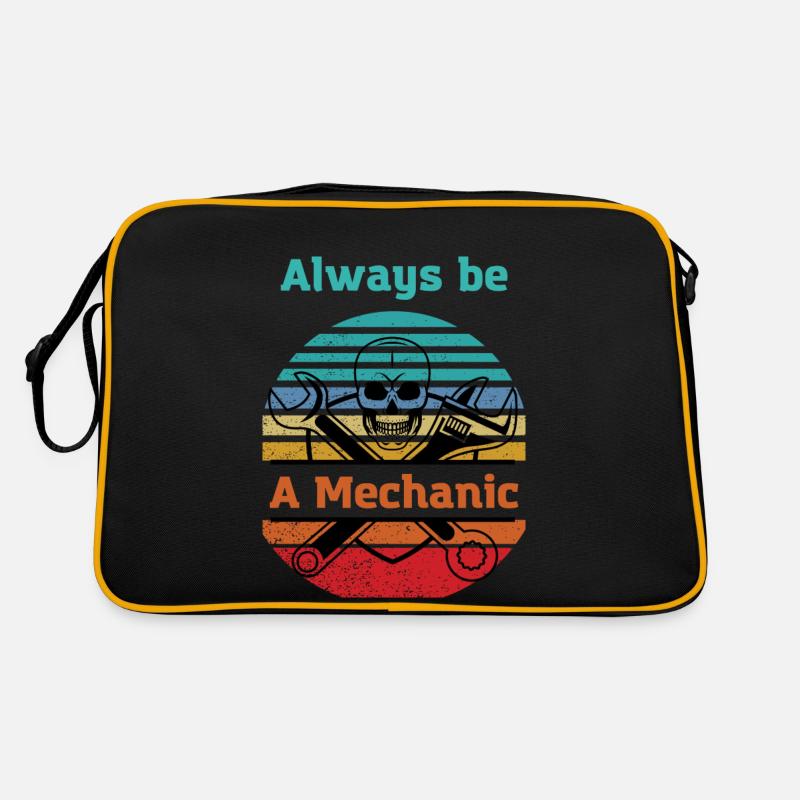 Mechanic forever Mechatronics technician Car lover Retro Bag