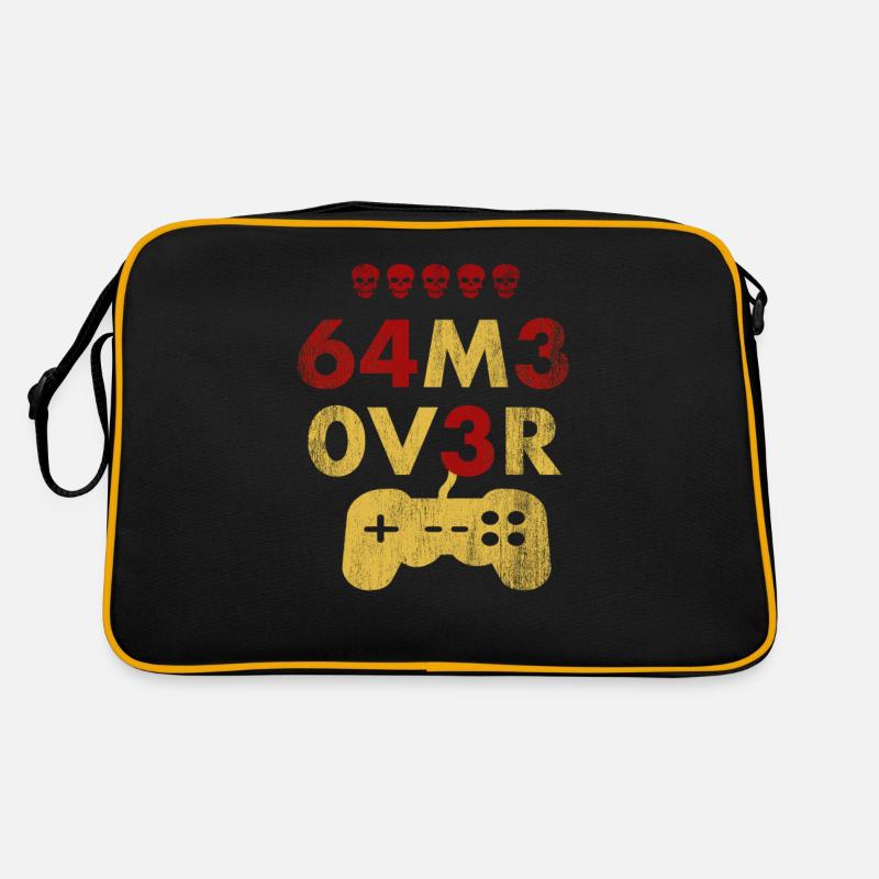 Game Over Leet Text avec manette de jeu Sac Retro