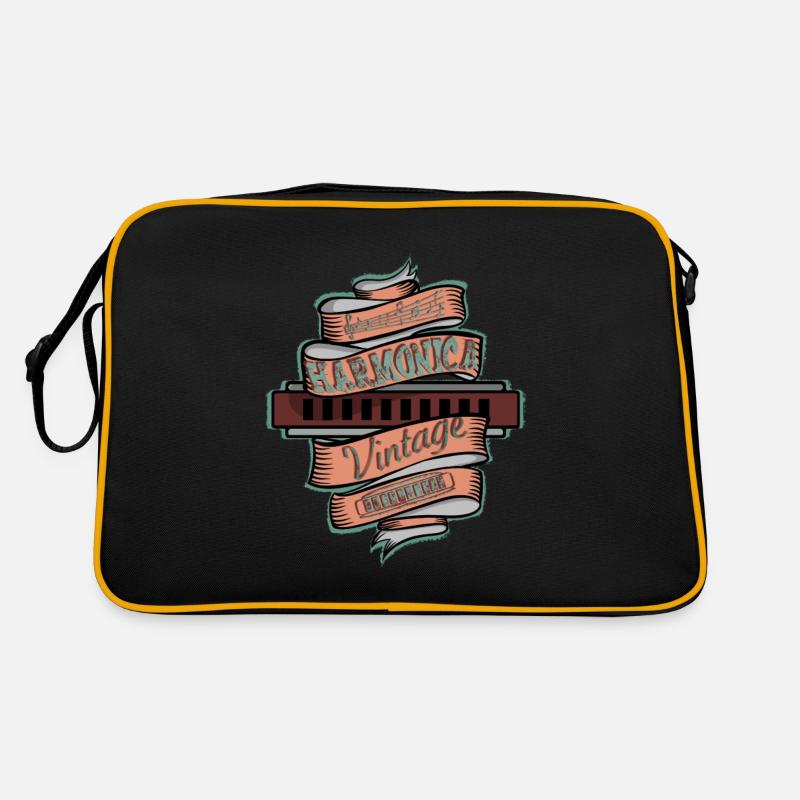 Harmonica vintage pour harmoniciste Sac Retro