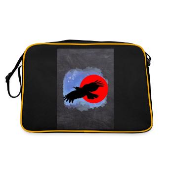corbeau - Sac Retro - noir/or - Dos