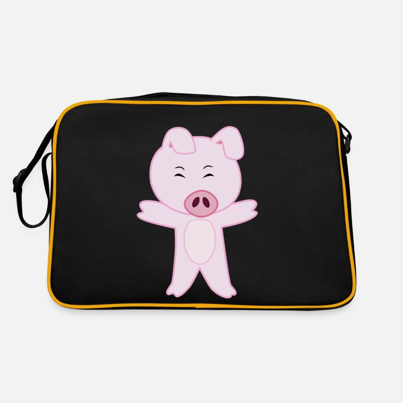 Mignon Cochon tout rose Sac Retro