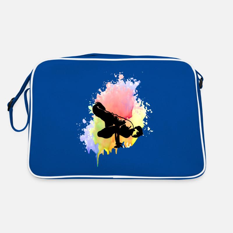 Farbkleks splash de couleur Holi breakdance Sac Retro