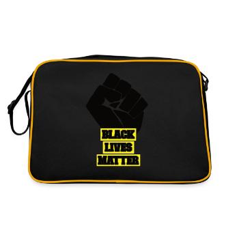 L’importance de la vie noire - Sac Retro - noir/or - Dos