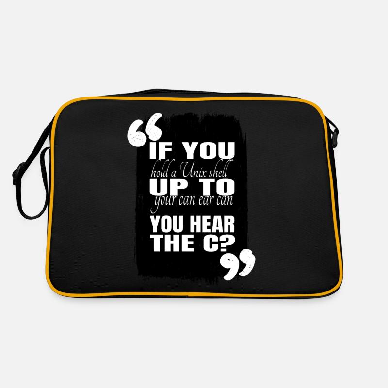 College Student Gift Computer Funny Quote Retro Bag