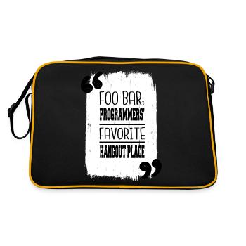 Backend Developer Computer Programming - Retro Bag - black/gold - Back