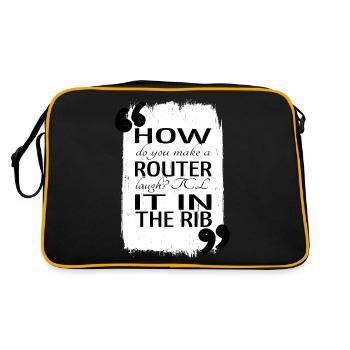 Frontend Developer Informatics Nurse Girl - Retro Bag - black/gold - Back