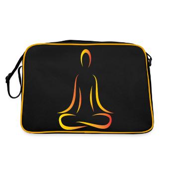 Meditation - Retro Bag - black/gold - Back
