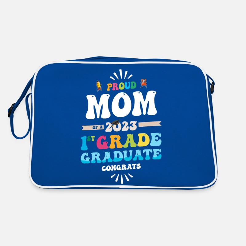 Stolze Mutter einer 1. Klasse des Abschlusses 2023 Retro Tasche