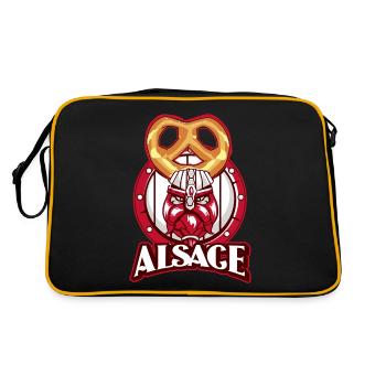 Alsace Breztking - Retro Bag - black/gold - Back