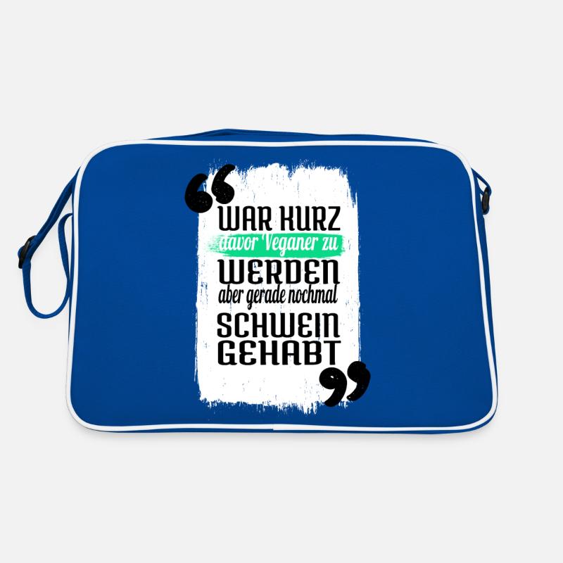 lustiger spruch essen geburtstagsgeschenkidee Retro Tasche