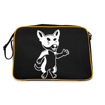 CHIEN CHAT ANIMAL DE COMPAGNIE - Sac Retro - noir/or - Dos