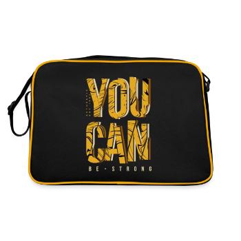 You can be strong - Sac Retro - noir/or - Dos