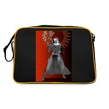 Warrior nun - Retro Bag - black/gold - Back