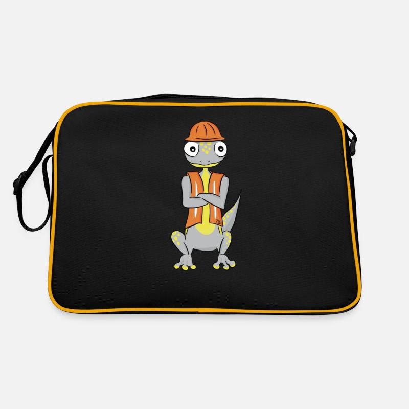 Sicherheits Salamander - immer auf Nummer sicher Retro Tasche