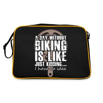 Cyclist - Retro Tasche - Schwarz/Gold - Hinten