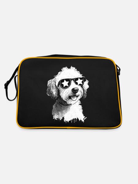Cool Dog - Retro Bag - black/gold - Back