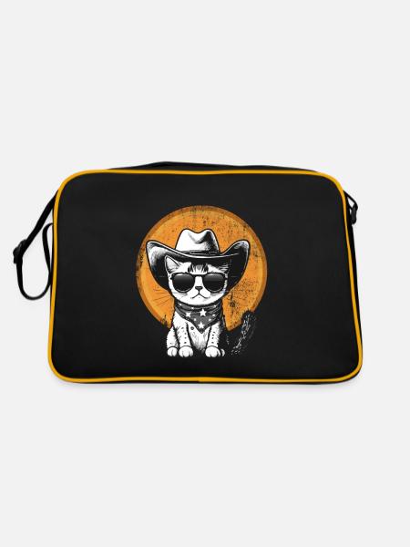 Cowboy Cat - Sac Retro - noir/or - Dos